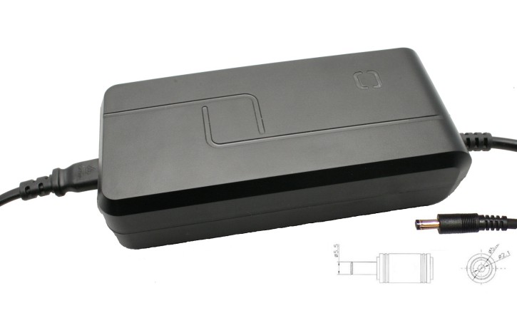 Li-Ion Batterie Ladenetzteil 36V (42V ) 2A 5,5 / 2,1mm rund MEGETAC MGT3602A