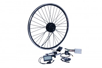 E-Bike Umbausatz Nabenmotor NCB 500W 28" Hinterrad  für Kassette 8/9/10 RWD Kit Disc + V Brake Wasserfest IP65 48V