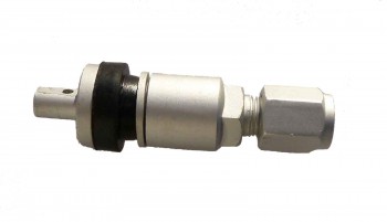 TPMS Metal Valve silver for Schrader Gen4 and EZ Sensor ( clamp in ) Alloy Metall Valve RDKS compatible