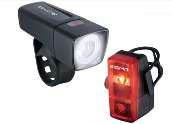 SIGMA SPORT Batterie LED Scheinwerfer 25 Lux mit LED-Rücklicht