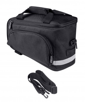 Tasche Gepäckträger FORCE schwarz 9 l