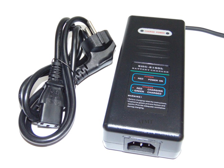 Li-Ion battery charger Ladenetzteil 48V (54,6V ) 2A 5,5 / 2,1mm rund