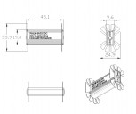 Fahrradbeleuchtung Spannungswandler 24V / 36V / 48V auf 6V 500mA King-Meter