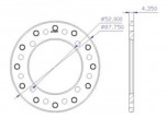 PAS Disc chainwheel mounting 24T 26T King-Meter